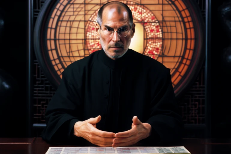 Steve Jobs consulting the I Ching for business guidance